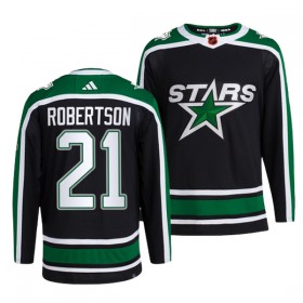 Dallas Stars tröja Jason Robertson 21 Adidas 2022-23 Svart Reverse Retro 2.0 Authentic - NHL Tröjor Herr